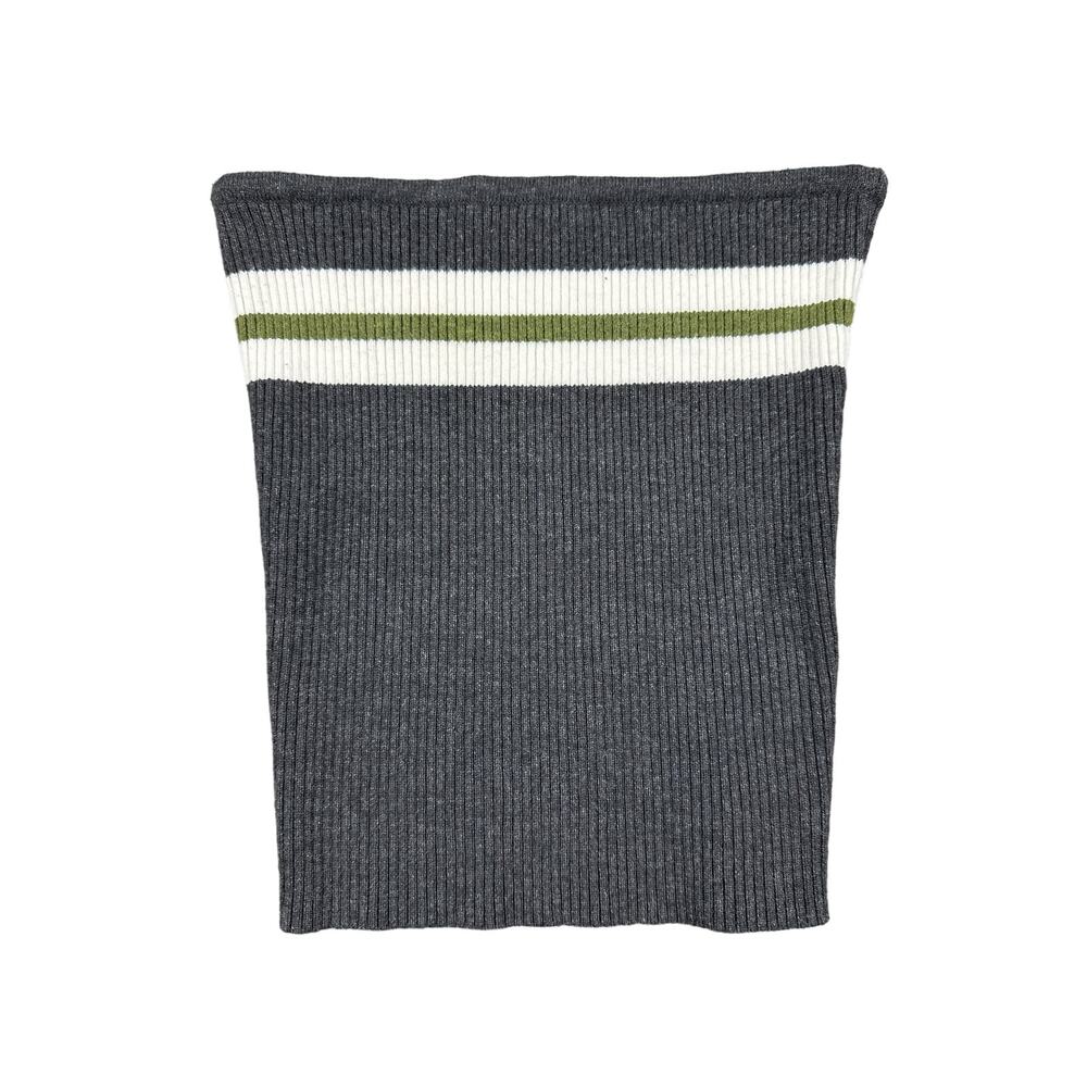 Princess Polly - Cello Racing Tube Top in Slate Gray & Green